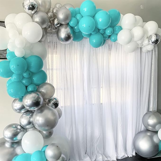 130pcs Teal Balloons Different Sizes 18" 12" 10" 5" Turquoise Blue Balloons for Boys Girls Baby Shower Wedding Anniversary Graduation Engagements Birthday Party Decorations-CasaMuseHome