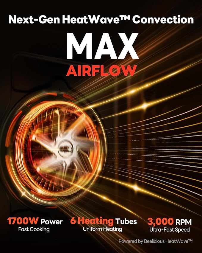 28QT Air Fryer Toaster Oven Combo, Large 12-in-1 Convection Countertop Oven with Next-Gen HeatWave Convection, 3-Layer Cooking, Rotisserie for Chicken, Fits 11" Pizza, Full Accessorie, Stainless Steel-CasaMuseHome