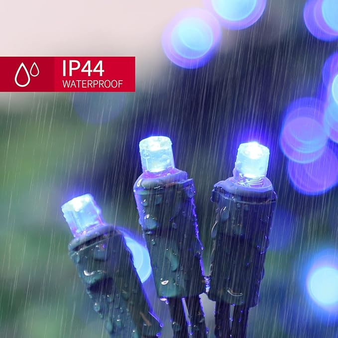 100 Count Blue - String Lights - 21.6FT LED Christmas Lights, Mini led Lights for Indoor Outdoor Home Holiday Party Wedding Independence Day Decoration-CasaMuseHome