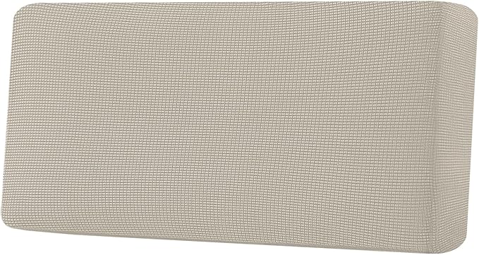 H.VERSAILTEX Super Stretch Individual Seat Cushion Covers Sofa Covers Couch Cushion Covers Slipcover Sets Thick Jacquard Textured Twill Fabric (1 Piece Sofa Cushion Cover, Island Fossi)-CasaMuseHome