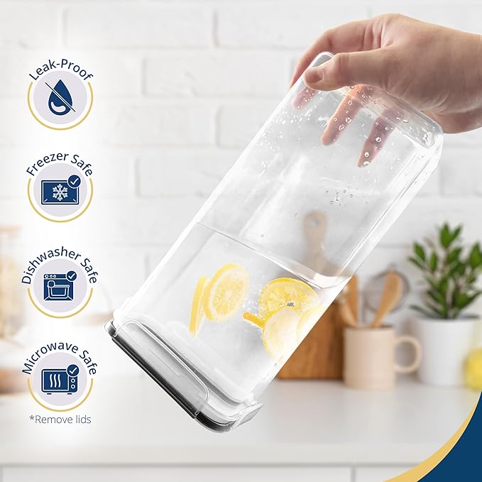 Reli. Airtight Food Storage Containers with Lids (36 Sets) | Kitchen Organizers and Storage Pantry Organizers | BPA Free Plastic Food Containers | Ultra Variety Pack w/Measuring Cup, 42 Labels, Pen-CasaMuseHome