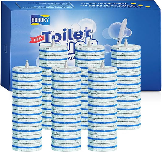 60pc Refills Disposable Toilet mats Brush Cleaning System, Toilet Cleaning Brush, 60 Replacement Brush Heads, No Handle or Base，Toliet Wand Refills,Toilet Bowl Clean Refill Pads,Toilet Scrubber Refill-CasaMuseHome