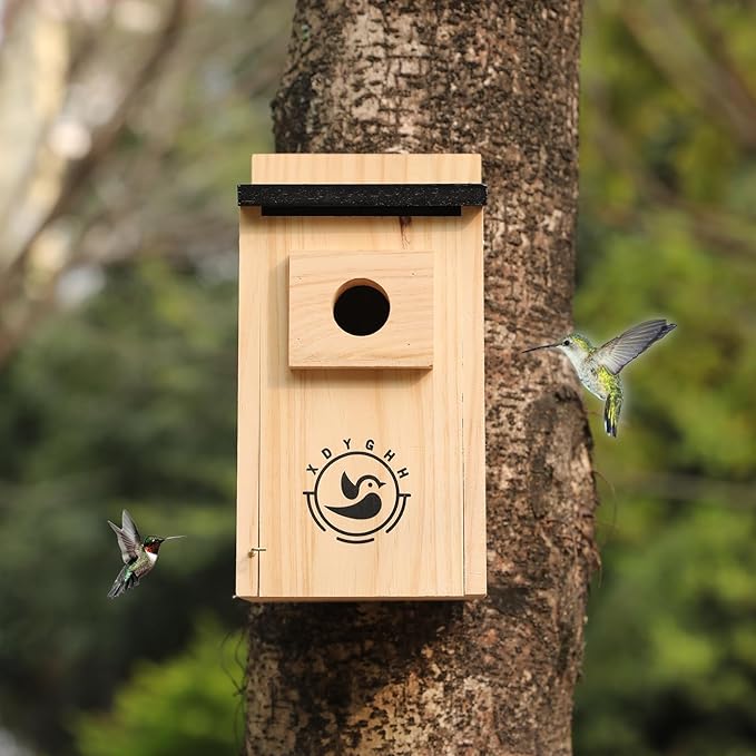 2 Pack Bird Houses for Outside,Bird House kit,Hummingbird House,Blue Bird House Outdoor Wren Swallow Finch-CasaMuseHome