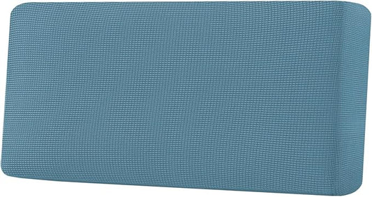 H.VERSAILTEX Super Stretch Individual Seat Cushion Covers Sofa Covers Couch Cushion Covers Slipcover Sets Thick Jacquard Textured Twill Fabric (1 Piece Sofa Cushion Cover, Storm Blue)-CasaMuseHome