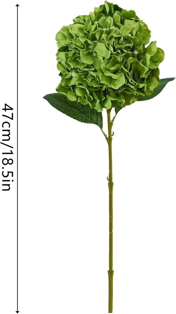 8pcs Fake Flowers Silk Hydrangea Artificial Flowers Bouquets Faux Hydrangea Stems for Home Table Centerpieces Wedding Party Decoration-CasaMuseHome