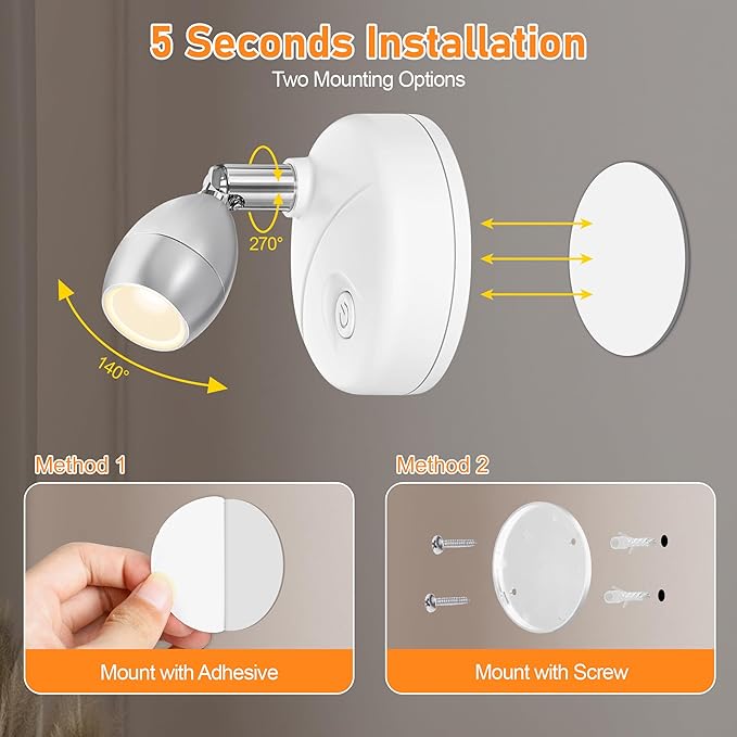 4 Pack Wireless Spot Lights Indoor, Battery Operated Uplighting, Mini Spotlight with Remote 3CCT Tree Lights Indoor, Accent Wall Lights for Display Plant Picture Dartboard-CasaMuseHome