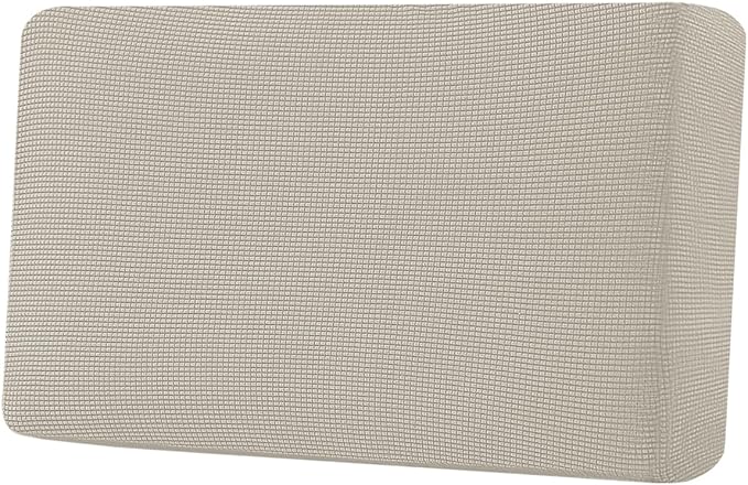 H.VERSAILTEX Super Stretch Individual Seat Cushion Covers Sofa Covers Couch Cushion Covers Slipcover Sets Thick Jacquard Textured Twill Fabric (1 Piece Loveseat Cushion Cover, Island Fossi)-CasaMuseHome