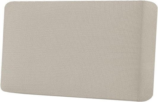 H.VERSAILTEX Super Stretch Individual Seat Cushion Covers Sofa Covers Couch Cushion Covers Slipcover Sets Thick Jacquard Textured Twill Fabric (1 Piece Loveseat Cushion Cover, Island Fossi)-CasaMuseHome