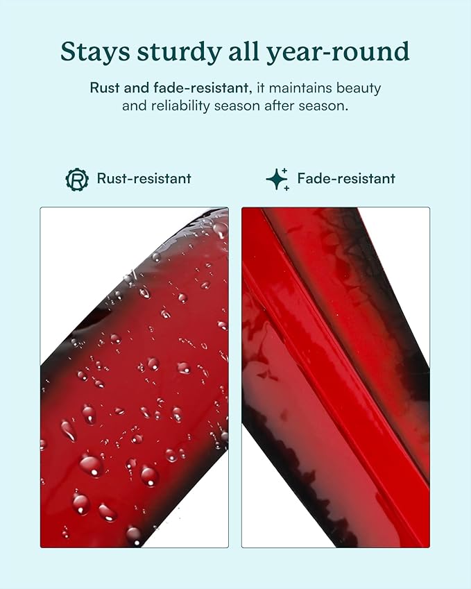 82 inch Wind Spinners Outdoor - Extra Large Metal Wind Sculptures & Spinner with Stake, Big Clearance Windmills for The Yard and Garden, Tall Yard Art Decor-Burgundy Red-CasaMuseHome