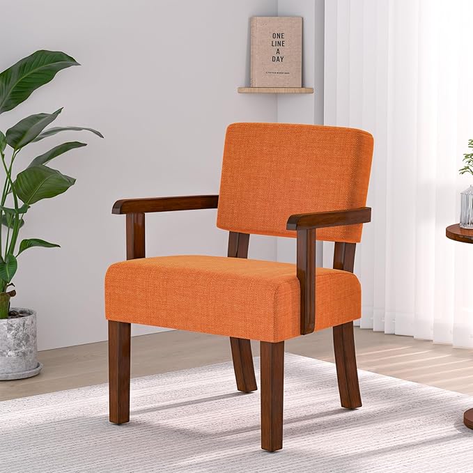 Accent Chair, Living Room Chairs Oversized with Soft Seat and Armrests for Dinning, Bedroom, Reading and Waiting Rooms-CasaMuseHome