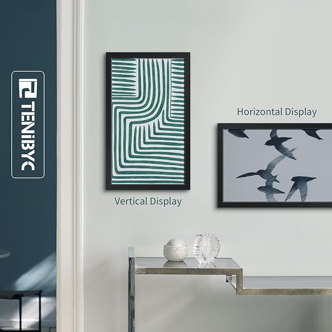 14x24 Poster Frame 3 Pack, Textured Black Solid Wood Gallery Picture Frame - Wall Hanging-CasaMuseHome