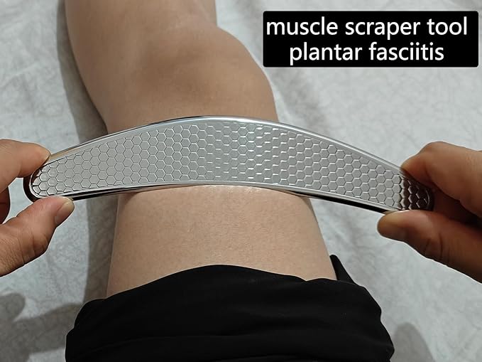 4 in 1 Muscle Scraper Stainless Steel Gua Sha Massage Tool Set with Bag,IASTM Scraping Tools for Muscle Treatment-CasaMuseHome