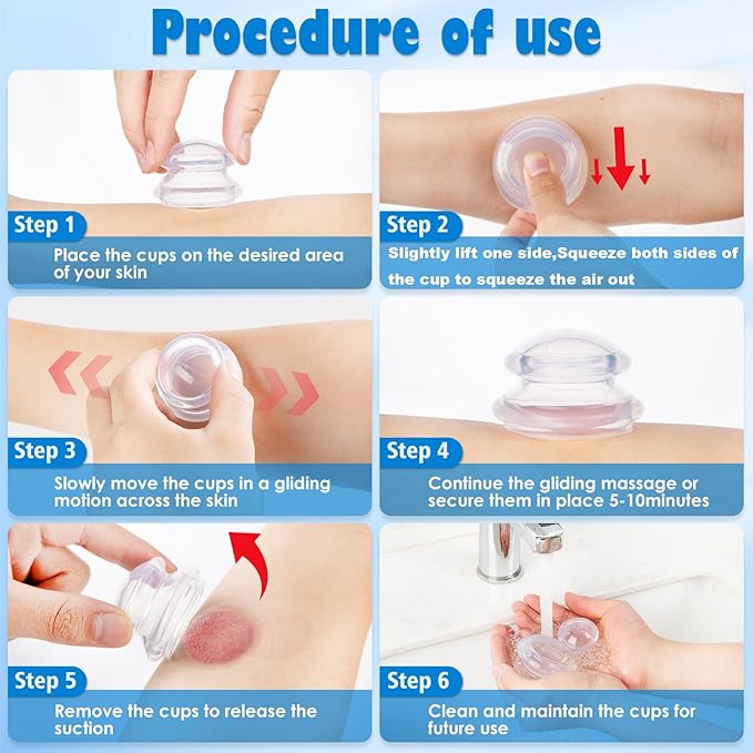 15Pcs Cupping Therapy Set-Professional Silicone Cupping, Suitable for Facial Body Massage/Deep Myofascial Release/Pain Relief/Muscle Relaxation & More (Rose Red,15pcs)-CasaMuseHome