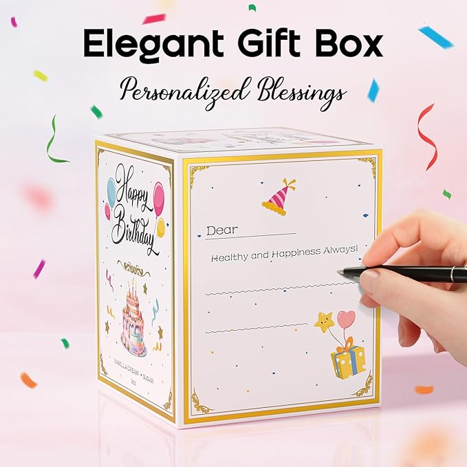 21st Birthday Candles Gifts for Women- 9 oz Happy Birthday Candle with Vanilla Birthday Cake Scent, Gifts for Women & Men, Friendship Ideas-CasaMuseHome