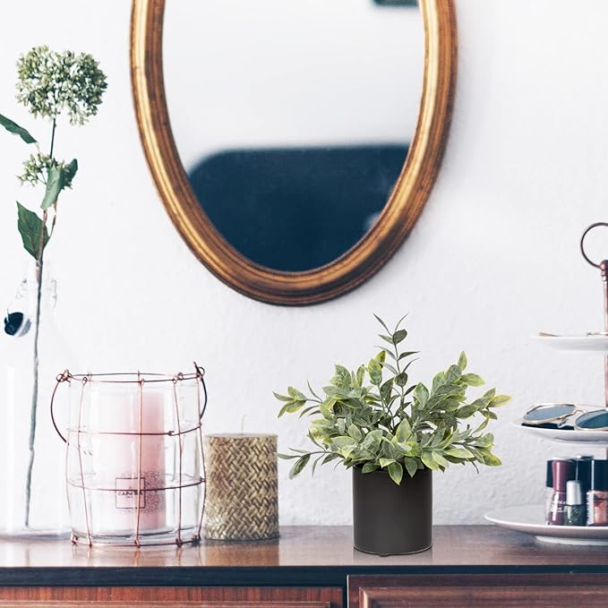 3 Pack Small Fake Plants for Shelf Decor Accents with Ceramic Pot Artificial Potted Plants for Rustic Farmhouse Decor Faux Plants Indoor Fake Potted Plants Artificial for Home Office Bookshelf Decor-CasaMuseHome