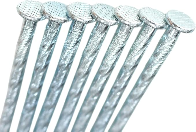 50/100/150 Pack 6" Solid Galvanized Non-Rust Metal Garden Stakes Spiral Landscape Edging Anchors for Paver Edging, Gardening, House Construction, etc (100)-CasaMuseHome