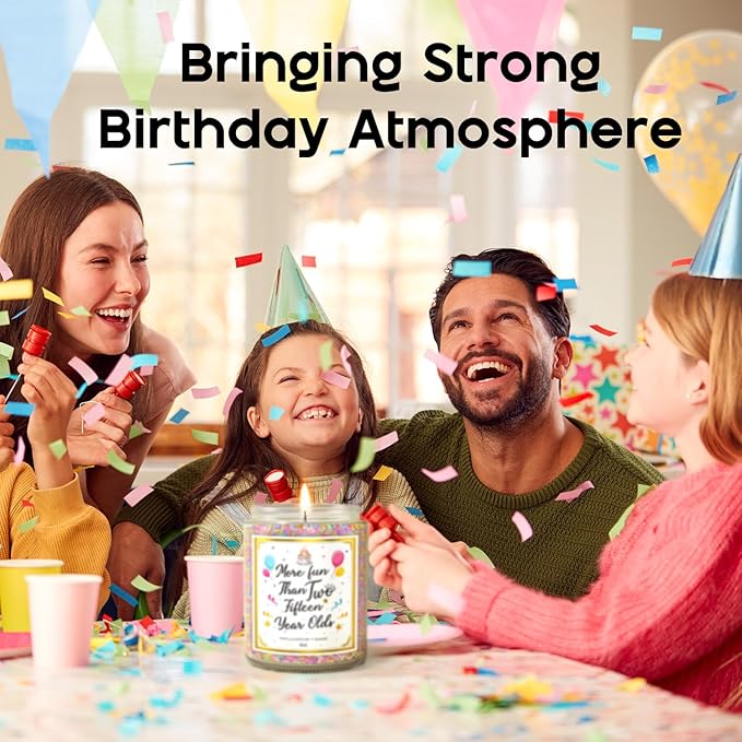 30th Birthday Candles Gifts for Women- 9 oz Happy Birthday Candle with Vanilla Birthday Cake Scent, Gifts for Women & Men, Friendship Ideas-CasaMuseHome
