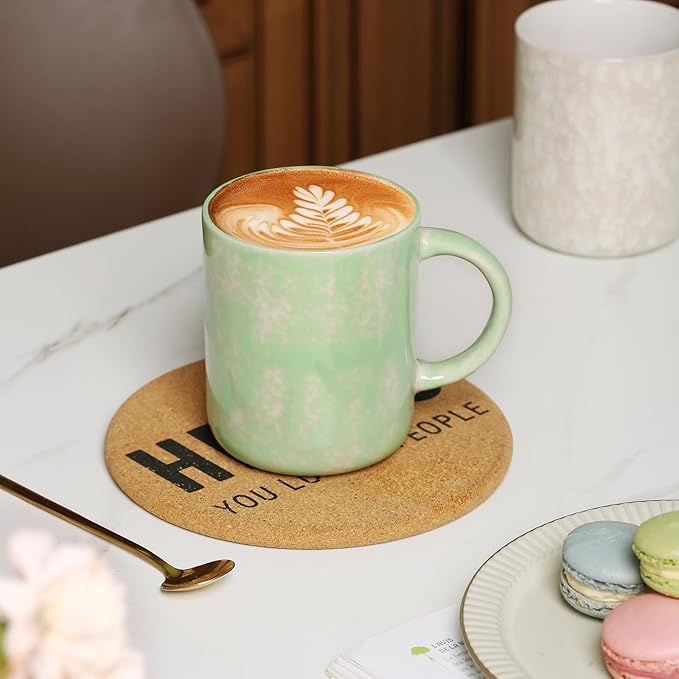 17 OZ Coffee Mugs Set of 6, Modern Mugs Set with handle for Tea/Latte/Cappuccino/Milk/Cocoa.-CasaMuseHome