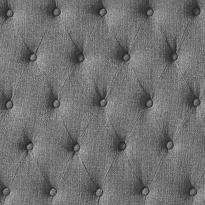 24KF Upholstered Tufted Button Linen Fabric Headboard,Comfortable Fashional Headboard King/CA King Size,Granite-CasaMuseHome