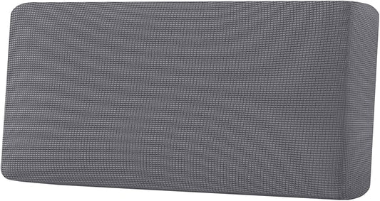 H.VERSAILTEX Super Stretch Individual Seat Cushion Covers Sofa Covers Couch Cushion Covers Slipcover Sets Thick Jacquard Textured Twill Fabric (1 Piece Sofa Cushion Cover, Grey)-CasaMuseHome