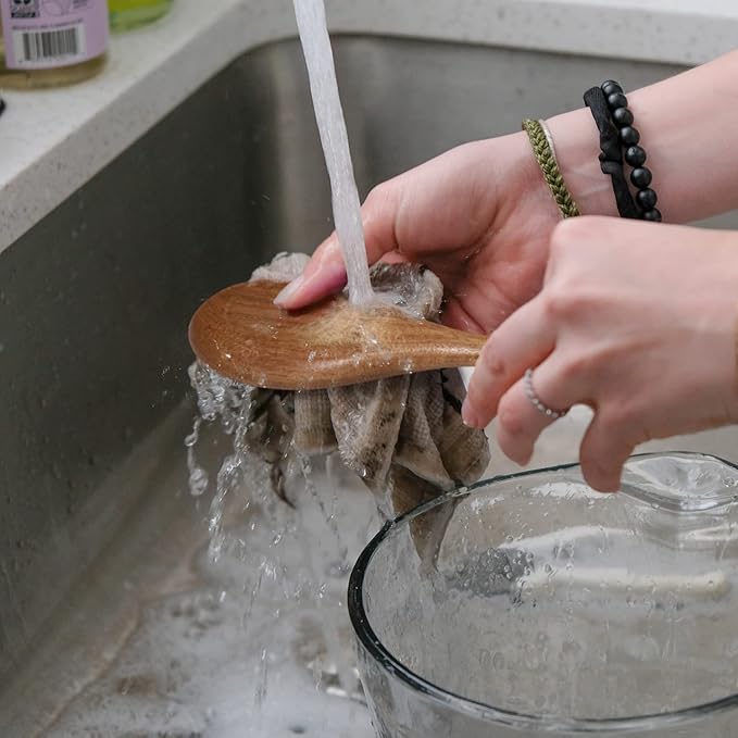 Acacia Wooden Spoons for Cooking: 5-Piece Kitchen & Cooking Utensils Set - Wooden Spatula, Slotted & Pasta Spoon - Essential Wooden Utensil Set-CasaMuseHome