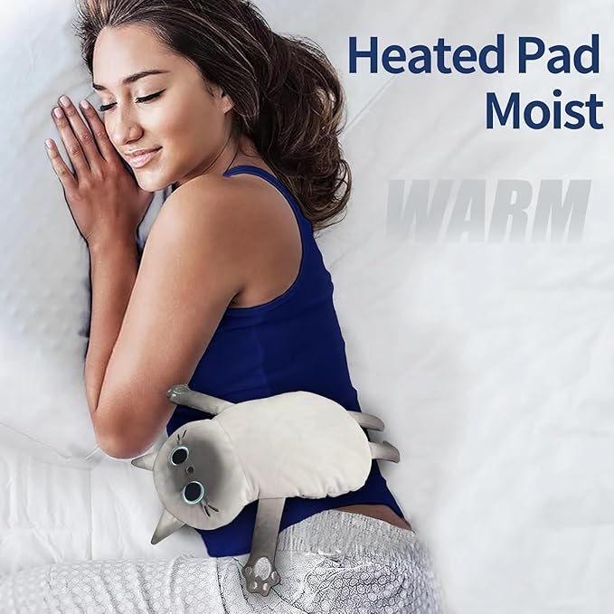 2PCS Large Microwave Heating Pads for Cramps Pain Relief, Moist Microwavable Period Menstrual Heat Packs, Cordless Warm Compress Gift for Mothers Day, Birthday, Thanksgiving, Christmas, 21*12" + 17*9"-CasaMuseHome