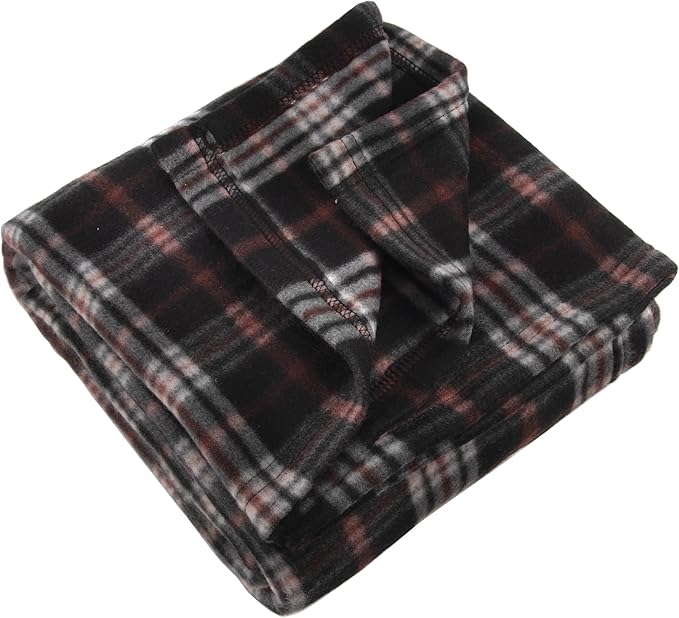 50x60 Throw Blankets, Plaid Fleece Throw Blankets for Bedroom, Couch, Livingroom, Chair, Pets, Outdoors-CasaMuseHome