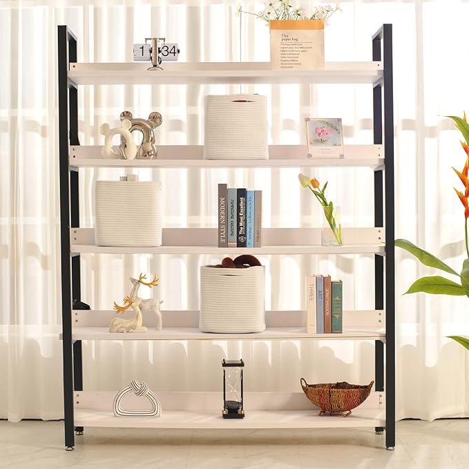 11 Inch Cube Storage Bins, Organizer Bins, Woven Cotton Rope Baskets for Storage, Storage Baskets for Organizing Shelves, White Basket for Toys, Off White (Pack of 3)-CasaMuseHome