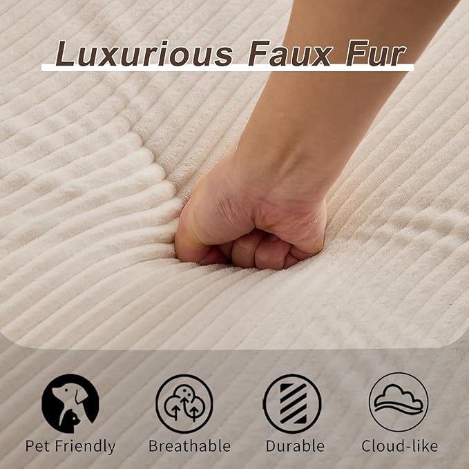 78" W Loveseat Sofa, 4 in 1 Convertible Floor Sofa Bed, Boneless Cloud Couch with Cup Holder, Fold Out Floor Couch, Loveseat Recliner Sleeper for Living Room Bedroom Lounge(Corduroy, White)-CasaMuseHome