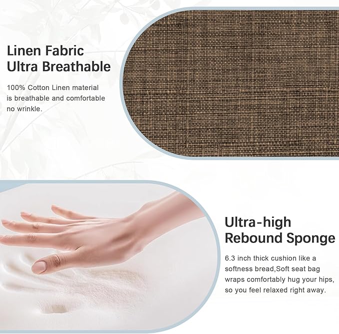 Accent Chair 2 Seat, Arm Chairs with Soft Seat and Armrests for Living Room, Love seat for Dining, Reading, and Waiting Rooms (Brown)-CasaMuseHome