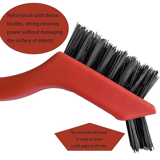 6-Pack Nylon Cleaning Brushes - Non-Scratch Nylon Bristles for Delicate Surfaces & Daily Cleaning | Ergonomic Grip with Mini Head & Hanging Hole-CasaMuseHome