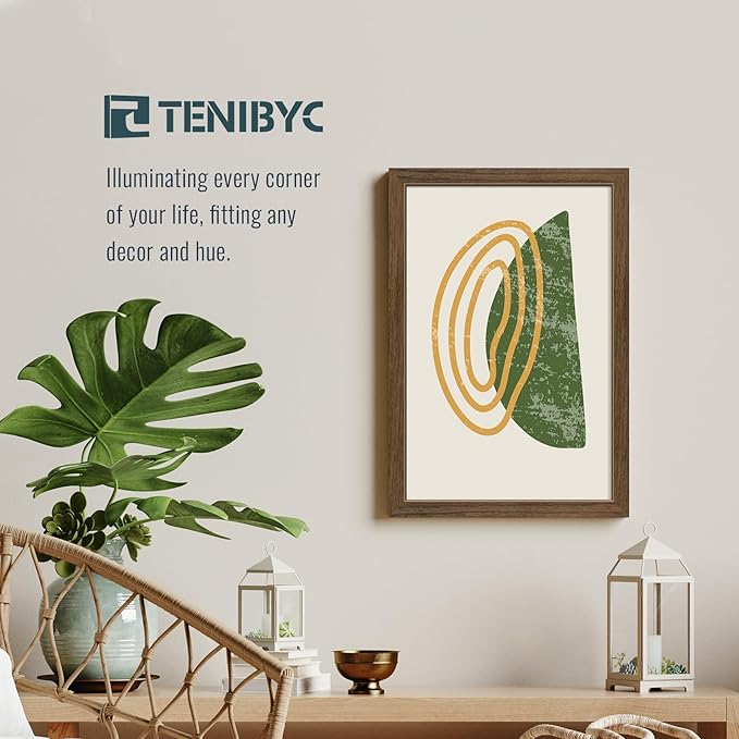 12x18 Poster Frame 3 Pack - Brown Woodgrain, Wood Poster Frame, HD Tempered Glass, Wall Gallery Picture Photo Frame-CasaMuseHome