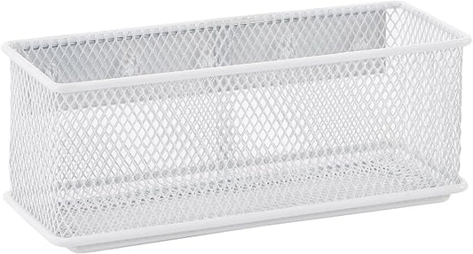 6.29"x2.28"x2.48" Magnetic Basket for Whiteboard White Magnetic Basket for Fridge Magnetic Organizer Holder with 5 Strong Magnets Magnetic Holder for Refrigerator Locker-CasaMuseHome