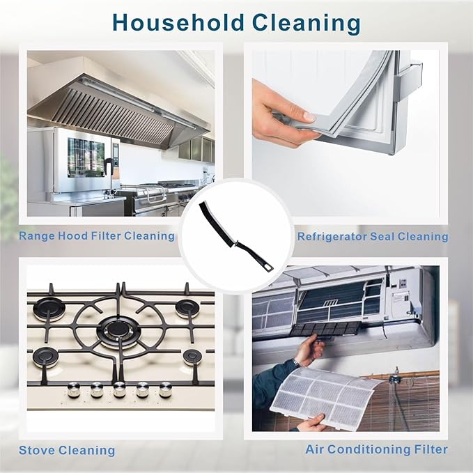 2 PCs Hard-bristled Crevice Cleaning Brush, Gap Cleaning Brush, Grout Brush for Kitchen, Bathroom, Bathtubs-CasaMuseHome