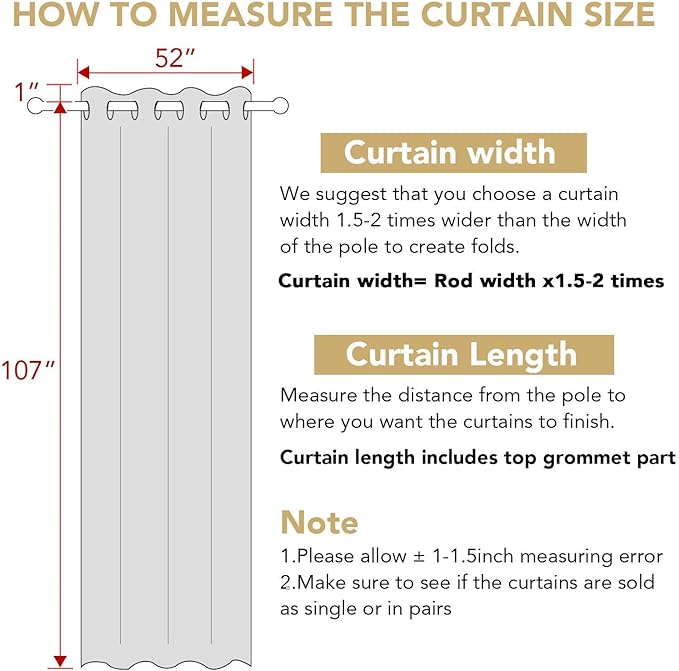 H.VERSAILTEX Ultra Thick and Soft Blackout Curtains for Bedroom, Room Darkening Thermal Insulated Extra Long Curtains/Drapes, Privacy Curtain Panels (52 Inch by 108 Inch, Navy Blue, 2 Panels)-CasaMuseHome