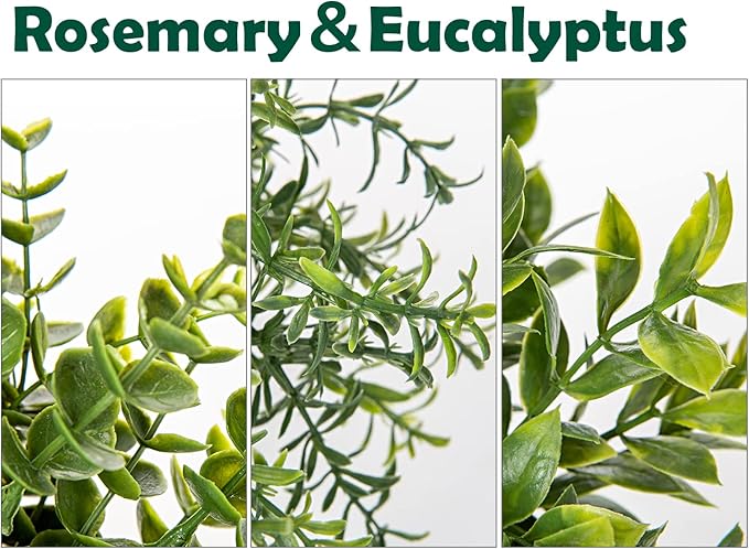 3 Pack Small Fake Plants for Shelf Decor Accents with Ceramic Pot Artificial Potted Plants for Rustic Farmhouse Decor Faux Plants Indoor Fake Potted Plants Artificial for Home Office Bookshelf Decor-CasaMuseHome