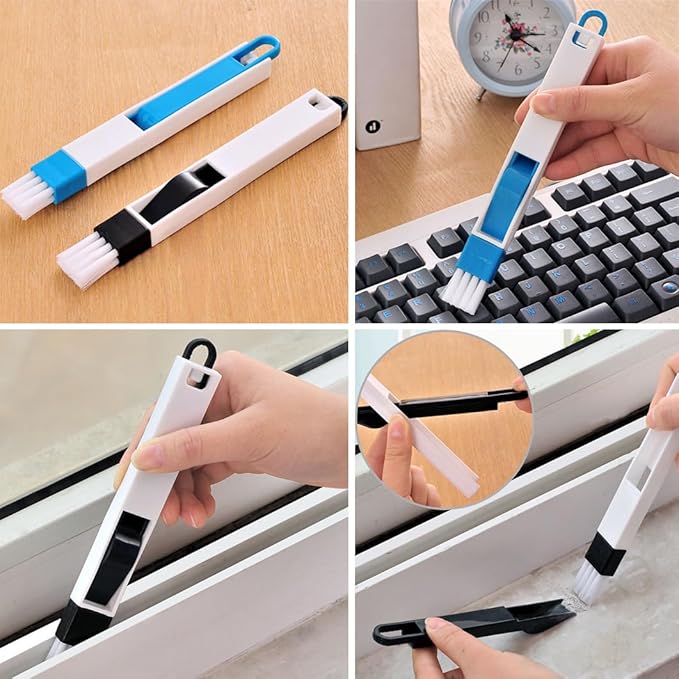 12Pcs Crevice Cleaning Brush,Small Gap Cleaning Brushes for Cleaning Bathroom,Kitchen,Window Grooves,Corners, Sinks, washbasins, Showers, faucets, bathtubs, Gas Stove and Tiles-CasaMuseHome