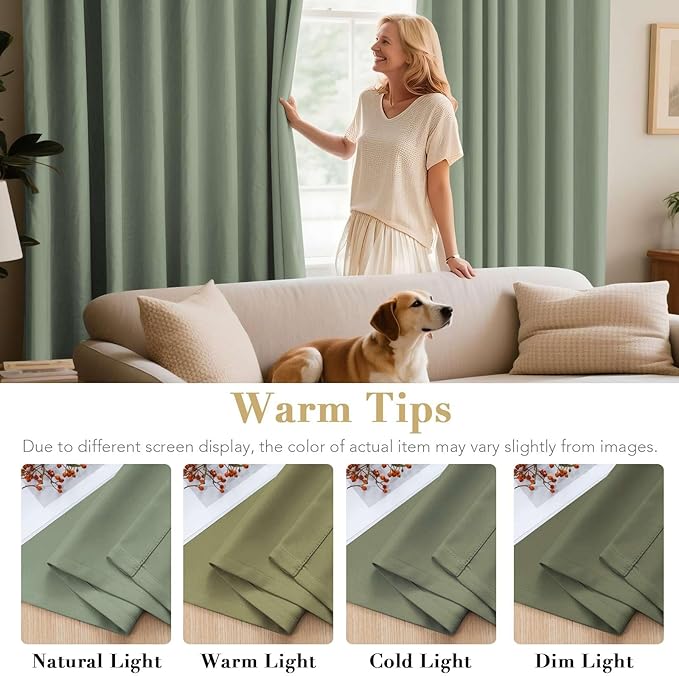 H.VERSAILTEX Thermal Insulated Blackout Window Panels Microfiber Formaldehyde-Free Kids Curtains for Holiday Season Home Decoration,Grommet Top,52 by 96 - Inch - Cyan - Set of 2-CasaMuseHome