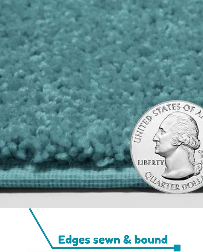 KOECKRITZ Soft and Colorful Kids Classroom Area Rugs (Passes Flammability Pill Test) Many Sizes and Bright Colors to Select from (5' x 7', Surf)-CasaMuseHome