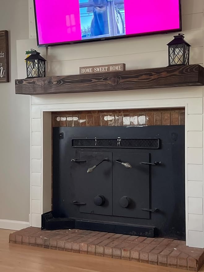 38'' Heavy-Duty Floating Shelf Bracket, Hidden Shelf Bracket for Fireplace Racks and Shelves, if Installed on Studs, max Load of 210 pounds, 38 inches (with Ease kit)-CasaMuseHome