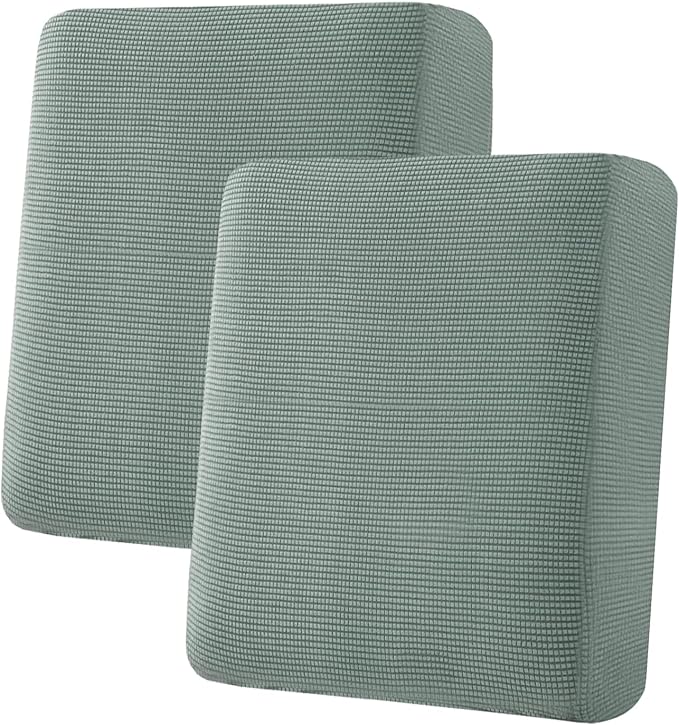 H.VERSAILTEX Super Stretch Stylish Cushions Covers/Furniture Cover Spandex Jacquard Small Checked Pattern Super Soft Slipcover Washable Individual-CasaMuseHome