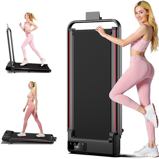 7.8MPH Incline Treadmill for Home, Walking Pad with Handle Bar, Under Desk Compact Treadmill with 350 Lbs Capacity, LED Display & APP, Remote Control, 3.0HP-CasaMuseHome