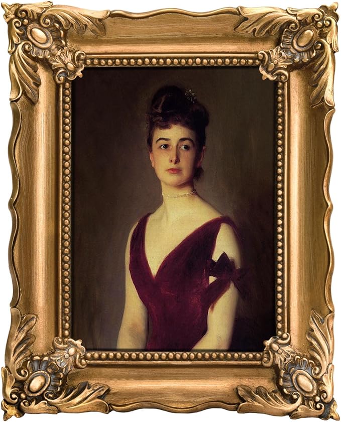 5x7 Vintage Picture Frame with Embossed Flower Design, Ornate Gold Frame for 5x7 Pictures, Hand-Crafted Resin Antique Frames for Tabletop & Wall Hanging, Home Decor (Bronze)-CasaMuseHome