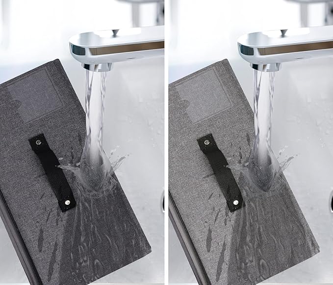 2PCS Foldable Under Bed Storage Box with Plastic Support Liner, Handles, Zipper lid, Blankets Clothes Comforters Storage Bin Organizer for Bedroom and Closet, 29×15×7inch, Black Grey-CasaMuseHome