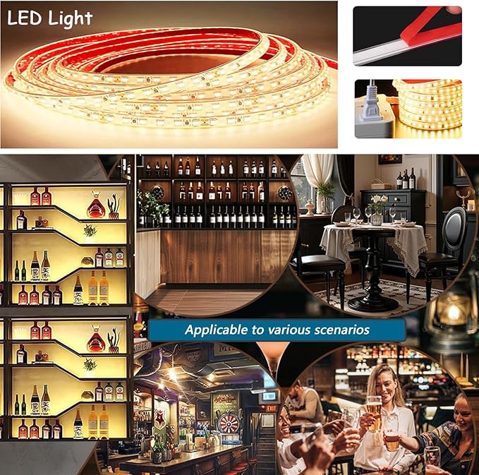 78.8in Wall Mounted Wine Rack with LED Light, 5-Tiers Liquor Bottles Display Shelf with Glasses Holder, Metal Home Bar Shelves with Industrial Iron Frame for Kitchen(Black, 78.8in/6.56ft)-CasaMuseHome