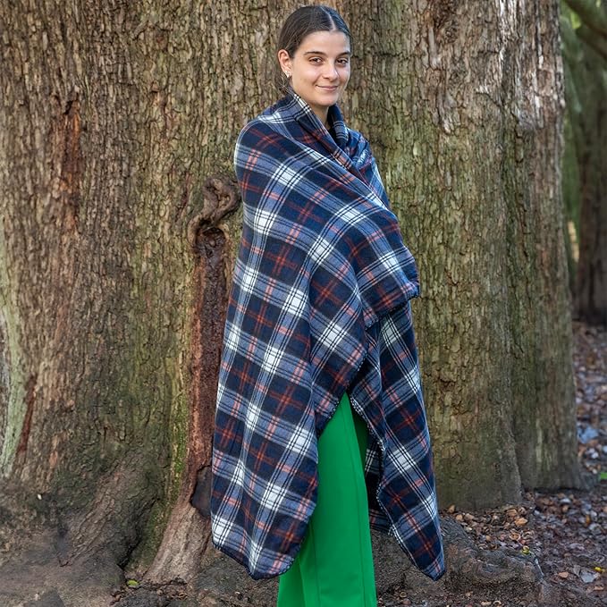 50x60 Throw Blankets, Plaid Fleece Throw Blankets for Bedroom, Couch, Livingroom, Chair, Pets, Outdoors-CasaMuseHome