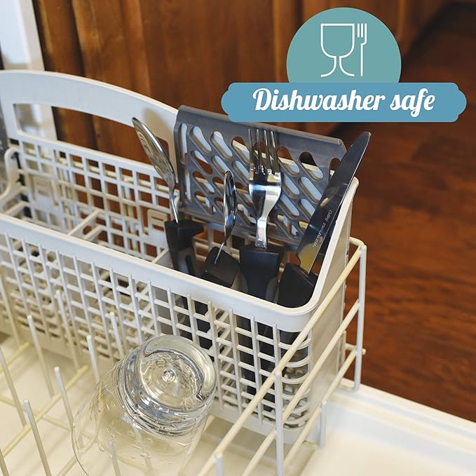 Adaptive Eating Utensils by Celley for Elderly, Handicapped | 4pc Easy Grip Silverware Stainless Steel Knife, Fork, 2 Spoons – (Black)-CasaMuseHome