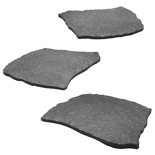 3 Pack Rubber Stepping Stones Outdoor Garden Rubber Pavers Pathway Walkway Paving Stones-CasaMuseHome