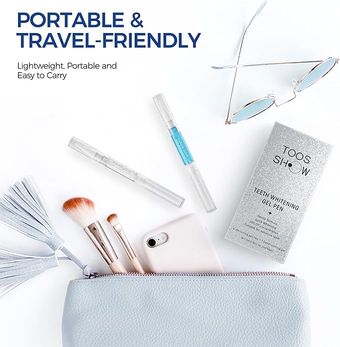 5 x Teeth Whitening Pen Gel (4+1 Desensitizing Gel), No Sensitivity Teeth Whitening Gel Kit, Effective Teeth Whitener, Travel-Friendly Tooth Whitening Pen, Carbamide Peroxide Tooth Bleaching-CasaMuseHome