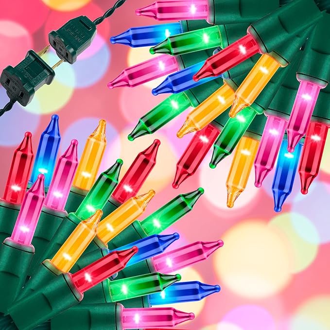 300LIGHTS(2*150L) MULTI Extra-Bright With End Connectors Christmas Decorative Lights 19.44m UL Certified Mini String Light Set Waterproof for Home Garden Holiday Tree Party Patio Decor Wedding-CasaMuseHome